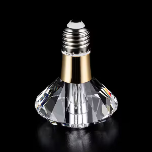 5-Watt Equivalent Round Diamond Shaped E26/27 Crystal LED Light Bulb