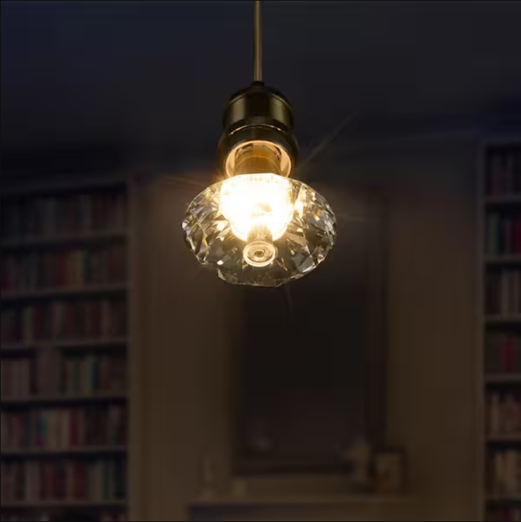 5-Watt Equivalent Round Diamond Shaped E26/27 Crystal LED Light Bulb