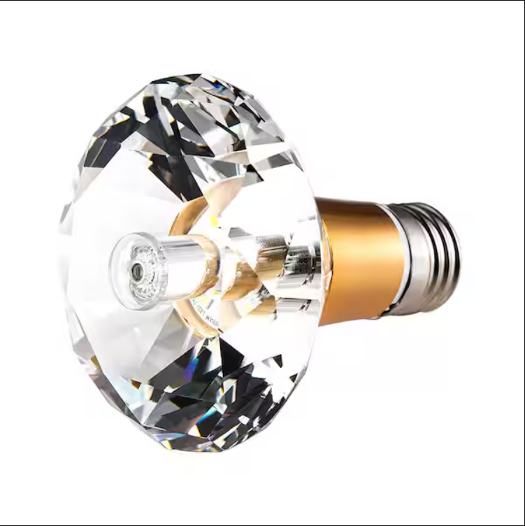 5-Watt Equivalent Round Diamond Shaped E26/27 Crystal LED Light Bulb