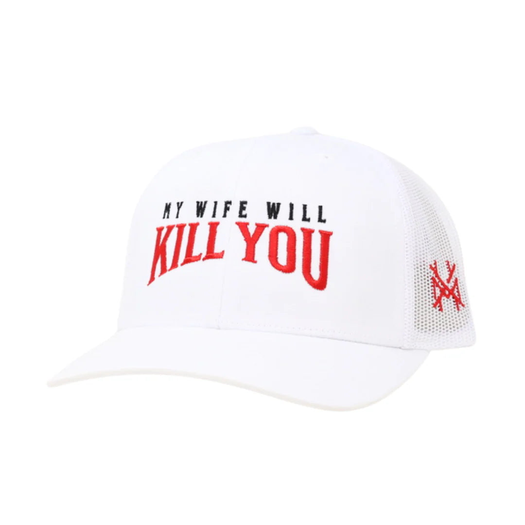 Colorblock trucker hat – My Wife Will Kill You