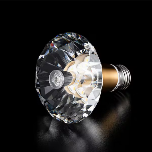 5-Watt Equivalent Round Diamond Shaped E26/27 Crystal LED Light Bulb