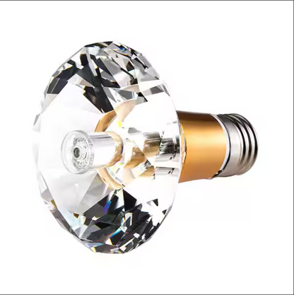 5-Watt Equivalent Round Diamond Shaped E26/27 Crystal LED Light Bulb