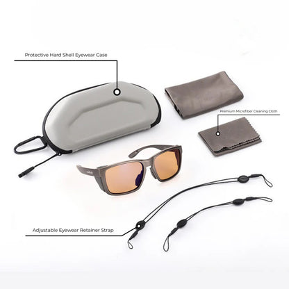 High-Visibility One-Piece Polarized Sunglasses – Anti-Slip Outdoor & Driving Eyewear