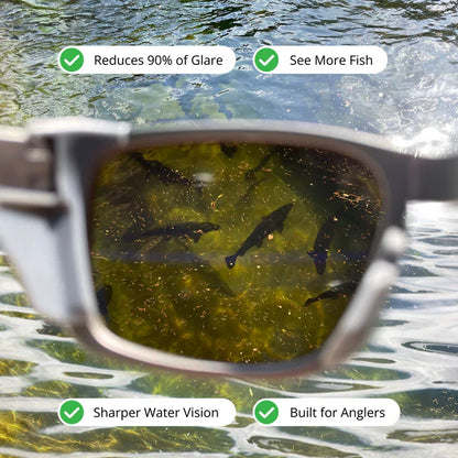 High-Visibility One-Piece Polarized Sunglasses – Anti-Slip Outdoor & Driving Eyewear