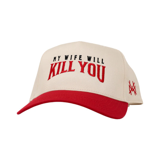 Colorblock trucker hat – My Wife Will Kill You